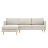Bellano kulmadivaani 249 cm (3-istuttava) Cloud verhoilulla - Beige