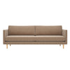 Bellano sohva 226cm (3-istuttava) Chenille -verhoilulla - Kaakao