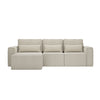Lucca vuodedivaani 295cm (4-istuttava) Teddy -verhoilulla - Beige