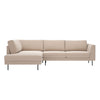 Aurelia kulmadivaani 286cm (4-istuttava) Chenille -verhoilulla - Beige